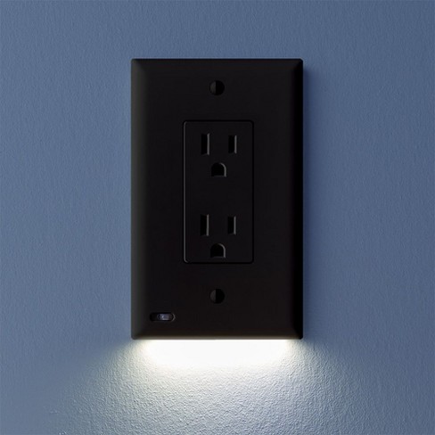 3 Pack Outlet Wall authentic Plate Covers With LED Night Lights