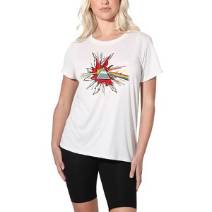 Women's Pink Floyd Pop Art Dark Side of the Moon Immersion Loose T-Shirt - 1 of 4