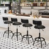 Costway 360° Swivel Counter Height Barstool with Padded Seat & Back Footrest Metal Frame - 4 of 4