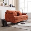 VASIP  COOLMORE Mid Century Modern chenille Fabric Loveseat sofa - 3 of 4