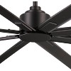 65" Minka Aire Modern Outdoor Ceiling Fan with Remote Control Coal Iron Wet Rated for Patio Exterior House Home Porch Gazebo Barn - 3 of 4
