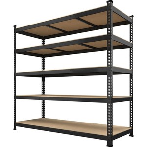 Heavy Duty Garage Shelving Units,5-Tier Adjustable Storage Shelves,Loads 2000 LBSS,Adjustable Garage Storage Shelving, Metal Storage - 1 of 4