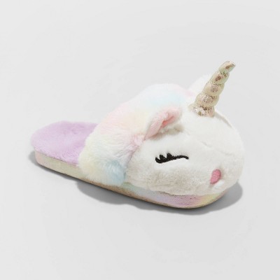 unicorn slip on slippers