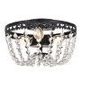 Elegant Lighting Kylie 10 inch flush mount in black - 3 of 4