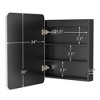 Lighted Medicine Cabinet with Mirror Wall Mounted Bathroom Mirror with Storage - 2 of 4