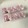 LOVELAY CREATIONS Duck 3D Rhinestone Press-On Nails with Cherry Pearls - 2 of 4