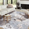 Coucheta Modern Abstract Washable Rug, Non-Slip Non-Shedding Carpet, Soft Faux Wool Low Pile Mat for Living & Dining Room, Bedroom, Office - 2 of 4