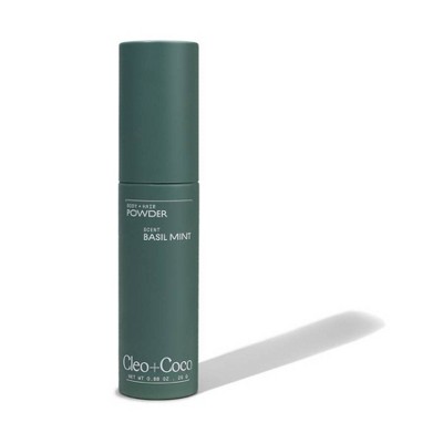 cleo+coco. Body and Hair Antiperspirants and Deodorant - Powder Basil Mint - 0.88oz