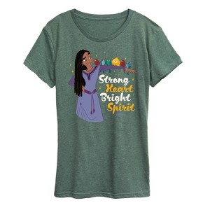 Women's - Disney - Strong Heart Bright Spirit Short Sleeve Graphic T-Shirt - 1 of 4