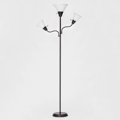 torchiere with task light floor lamp