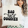 City Creek Prints Bag Full Of Goodies Canvas Tote Bag - 15x16 - Natural - 2 of 2