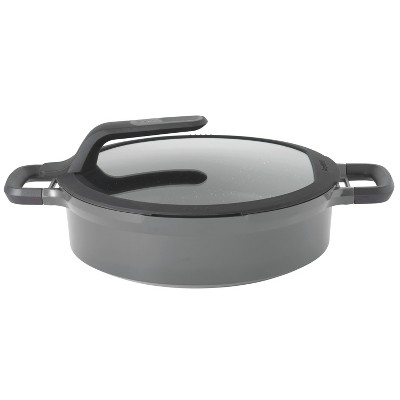 BergHOFF GEM 11" Stay-Cool Two-Handled Covered Sauté Pan, Grey, 4.9 Qt