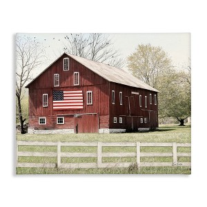 Stupell Industries Patriotic Barn Flag, 16" x 20" - 1 of 4