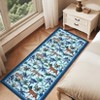 Tiger and Leopard Area Rug for Living Room Washable Non Slip Low Pile Rugs Botanical Jungle Animal Print Stain Resistant Floor Cover for Bedroom - 2 of 4
