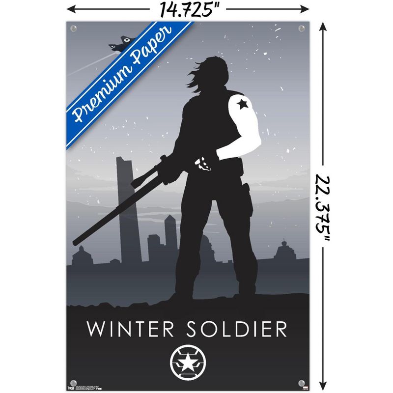Trends International Marvel Comics - Winter Soldier - Minimalist Unframed Wall Poster Prints, 3 of 7