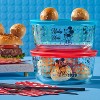 Pyrex 4pc 4 Cup Round Decorated Glass Food Storage Set - Mickey Mouse Since 1928 - image 2 of 3