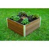 48"x48" Urbana Keyhole Garden Square Vinyl Garden Bed Espresso - Vita: UV & Weather-Resistant, 10 Year Warranty - 2 of 4