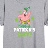Women's - SpongeBob SquarePants - Happy St. Patricks Day Oversized Graphic T-Shirt - 2 of 4