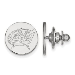 Black Bow Jewelry Sterling Silver Columbus Blue Jackets NHL Pin - 1 of 3