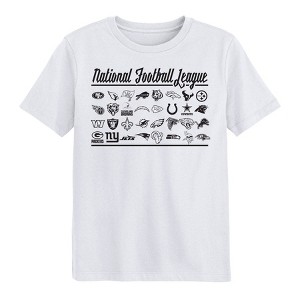 Boys' NFL Teams Short Sleeve Graphic T-Shirt - White - 1 of 3