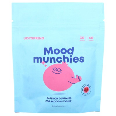 JoySpring Mood Munchies Gummies, Natural Berries, 60 Gummies