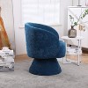 KTMBDW Swivel Accent Barrel Chairs with Removable Headrest, Chaise Lounge Indoor with Neck Support Pillow, Swivel Chairs for Living Room - 4 of 4