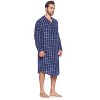 Ashford & Brooks Mens Woven Long Sleep Shirt Nightshirt - 2 of 4