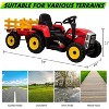 12V Kids Ride On Tractor with Trailer & Remote Control,Speed Up to 5 mph, Toddler Electric Vehicle Car with Led Headlights - 3 of 4