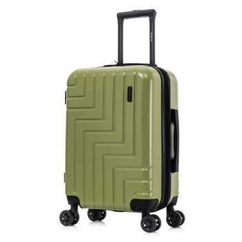 DUKAP Zahav Lightweight Hardside Carry On Spinner Suitcase - Green