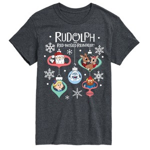 Men's - Rudolph - Rudolph Ornaments Short Sleeve Graphic T-Shirt - 1 of 4