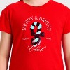 Girls' Short Sleeve Christmas 'Candy Cane' Flip Sequin T-Shirt - Cat & Jack™ Red - 3 of 4
