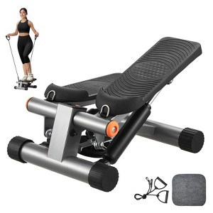 VEVOR Stair Stepper, Mini Stepper for Exercise at Home, Hydraulic Fitness Stepper with Resistance Bands, Stair Climber, 330LBS Load Capacity - 1 of 4