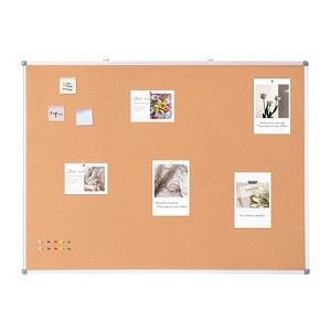 VEVOR 48"x36" Large Cork Board – Wall-Mounted Bulletin Board with Pin Board – Perfect for School, Home, Office, Silver - 1 of 4