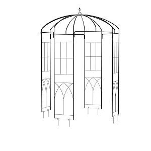 Garden Trellis Arch, Reinforced Metal Garden Archway, Decorative Frame Stand Trellis,Arch Stand for Wedding Ceremony Party Plant Climbing Rose - 1 of 4