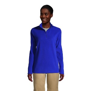 School Uniform Young Women's Lightweight Fleece Quarter Zip Pullover - 1 of 4