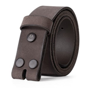 Wrangler Men's Leather Belt without Buckle, 38mm Casual Wait Belt Strap for Jeans, Gift for Men - 1 of 4