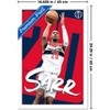 Trends International NBA Washington Wizards - Alexandre Sarr 25 Framed Wall Poster Prints - 3 of 4