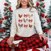 Simply Sage Market Women's Coquette Christmas Chicken Long Sleeve Garment Dyed Tee - 2 of 4