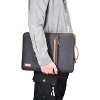 Hachikiko 14 Inch Laptop Sleeve, Water-Resistant Shockproof Laptop Case with Handle & 2 Pockets,Black - 2 of 4