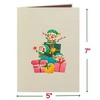 Paper Love 3D Pop Up Christmas Card, Jolly Merry Christmas Card for Him, Her, Kids, Adults, 5" x 7" Cover - Includes Envelope and Note Tag - 2 of 4