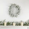 Northlight Heavily Flocked Pine Artificial Christmas Wreath - 20" - Unlit - 2 of 4
