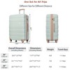 Vynxaria 4-Piece Durable Luggage Set with 360¡ã Spinner Wheels - Light Blue Travel Collection - 3 of 4