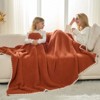 Snuggle Sac Reversible Waffle Knit Throw Blanket Cozy Microfiber Throw - 3 of 4