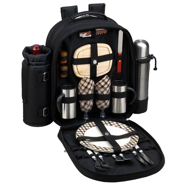 Picnic at Ascot - Deluxe Equipped 2 Person Picnic Cooler Backpack with Coffee Service & Insulated Beverage Holder, 1 of 4
