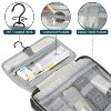 Hanging Toiletry Bag Travel Bag Women Men, Foldable Cosmetic Organizer, Roll up Makeup Bag - 3 of 4