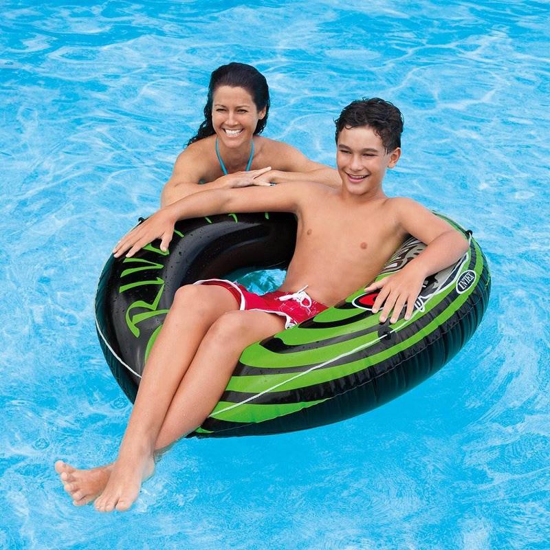 Intex 68209E River Rat Inflatable 48 Inch Lake Towable Floating Tube, Green, 6 of 7