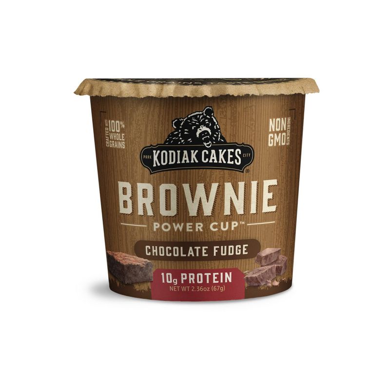 Kodiak Cakes Protein-Packed Single-Serve Brownie Cup Chocolate Fudge - 2.36oz, 1 of 8