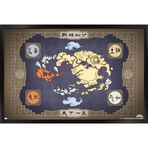 Trends International Avatar - Map Framed Wall Poster Prints - 1 of 4