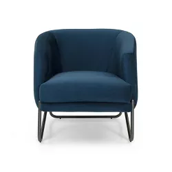 Upholstered Armchair Dark Blue/Graphite - Herval