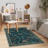 Lahome Machine Washable Animal Life Insects Area Rug - Nature-Inspired Carpet for Living Room, Bedroom, or Entryway - 2 of 4